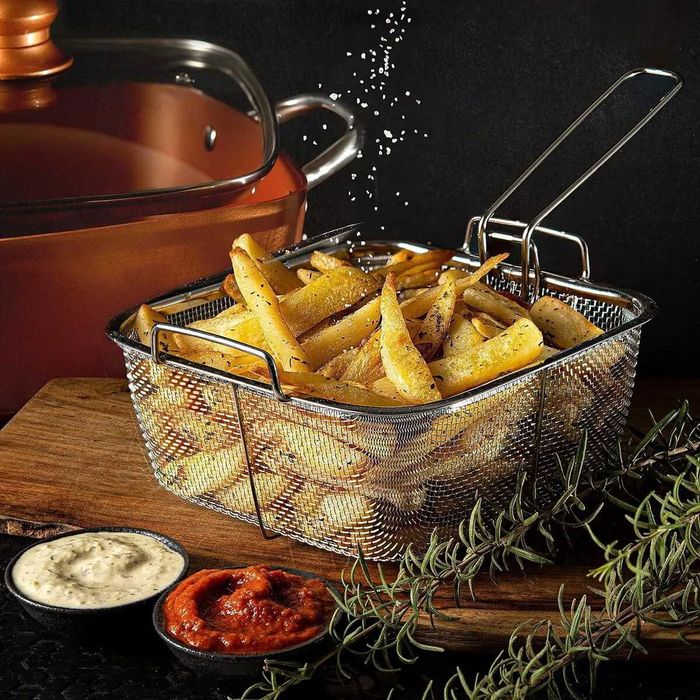 Дълбок квадратен тиган с незалепващо покритие 5в1 Copper Pan