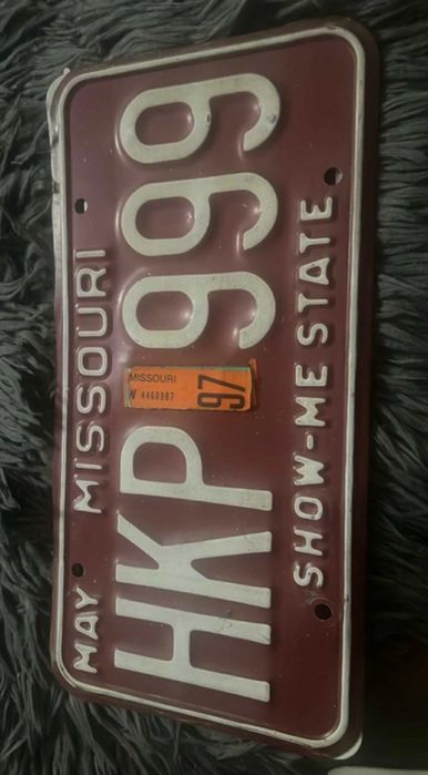 Placa inmatriculare Missouri