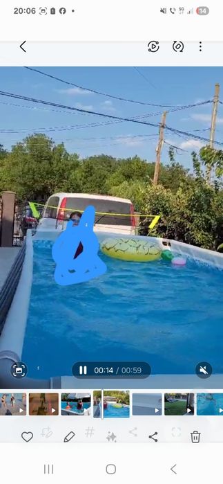 Piscina bestway cu cadru metalic