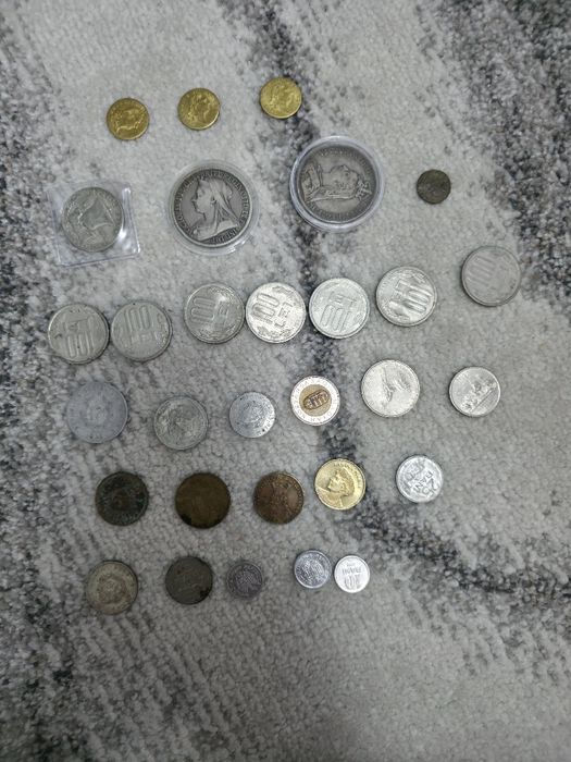 Monede vechi/ Token si din argint din 1788 din Romania si Marea Britan