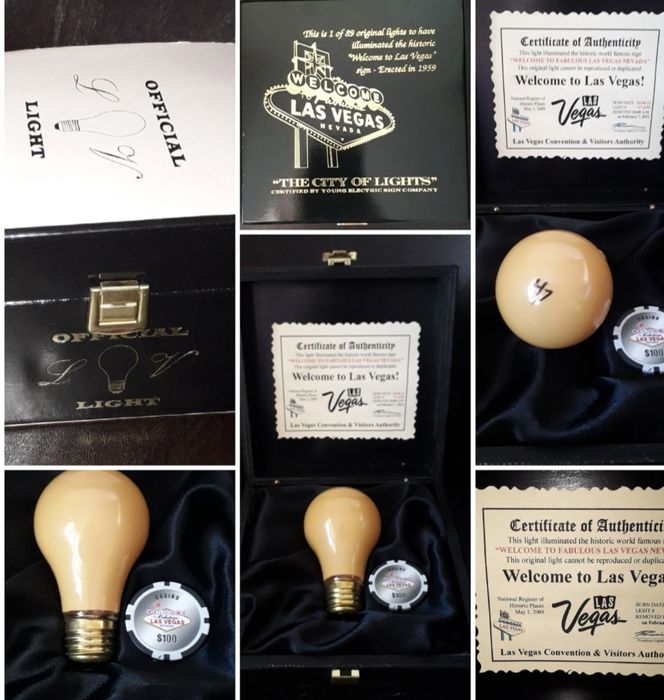 bec origial  scoase din faimosul semn" Welcome to Fabulous Las Vegas"