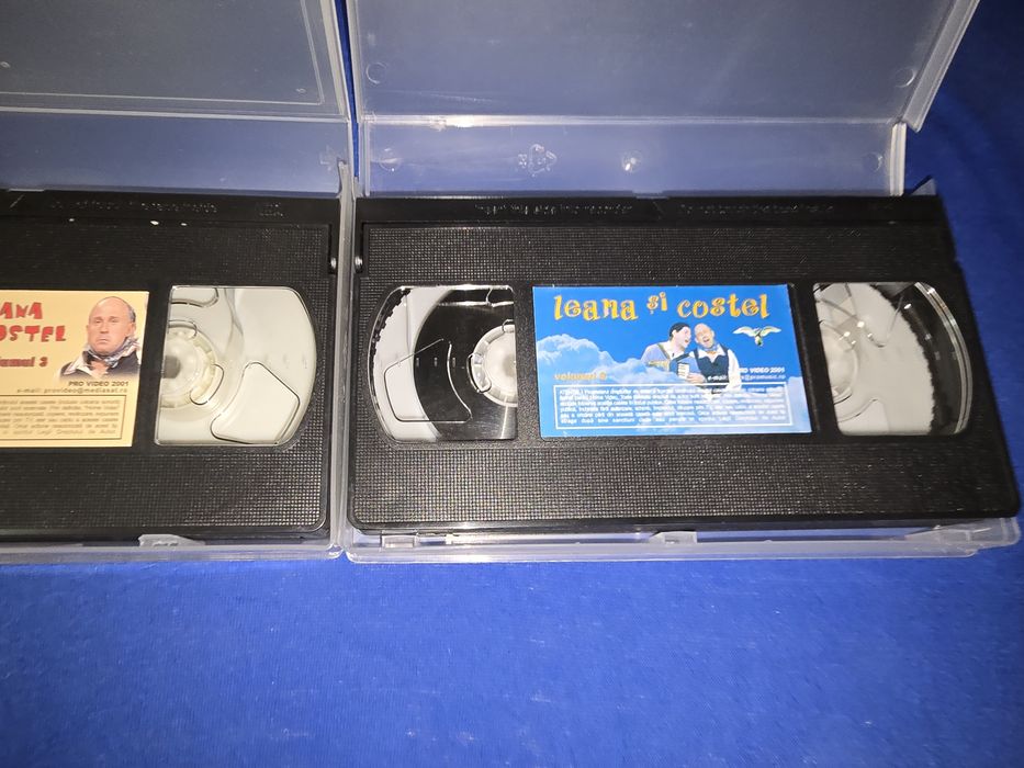 Două casete  Vhs,Vacanța Mare, originală, Leana și Costel vol. 3 si 5, plus bonus, 100 lei