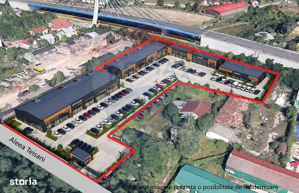 Hale + teren 9.700 mp, Aleea Teisani,Sector 1, Bucuresti