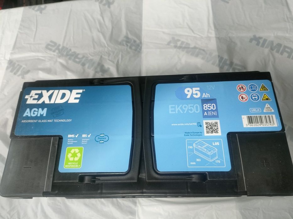 Аккумулятор EXIDE AGM EK 950 Ah