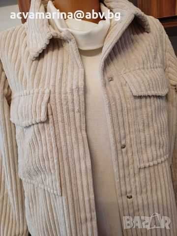 нова дамска  риза -яке от рипсено кадифе