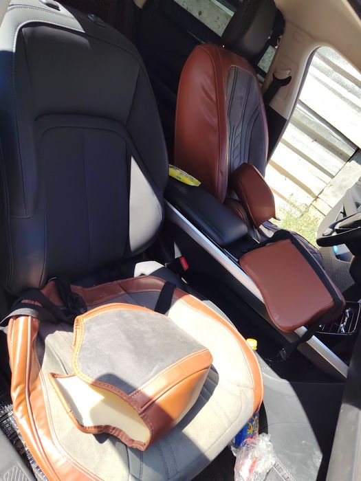 Авточехлы комплект кожзам плотные