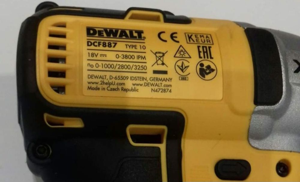 Импакт Безчетков Ударен Dewalt DCF887N/18V