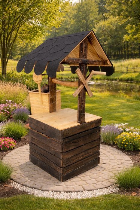 Fantana  decorativa din lemn
