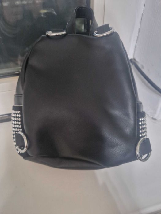 Портфель мини черный с стразами