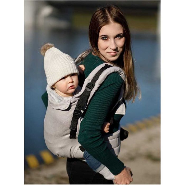 4+ месеца | Ергономична раница KinderHop MultiGrow - LittleHerringbone