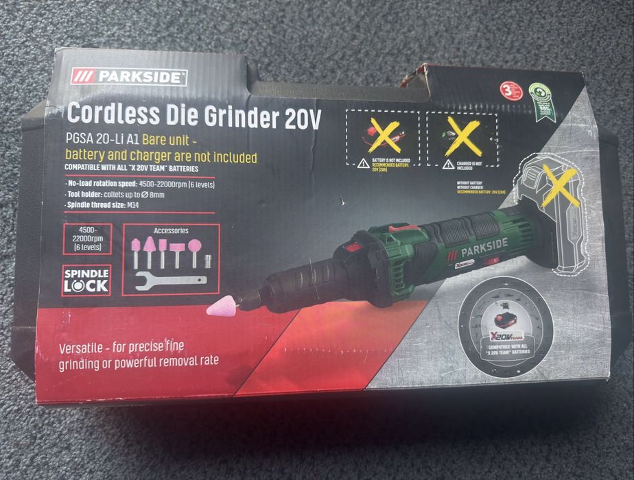 Polizor drept pe acumulator 20v Parkside
