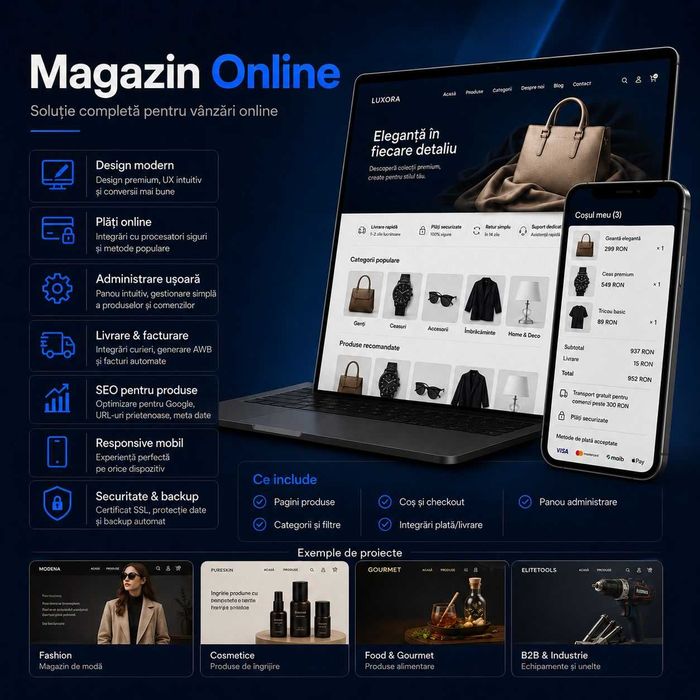 Creare website profesional & magazin online | Web Design & SEO