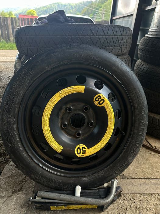 Kit roata de rezerva slim R16 cu cric si cheie