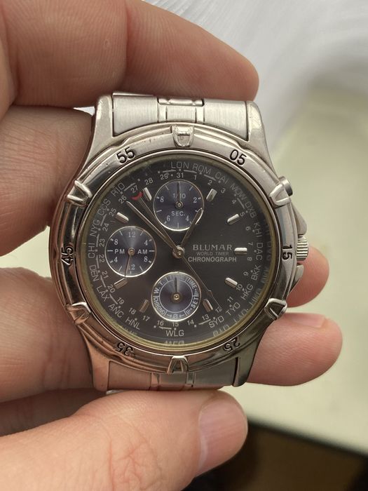 Ceas  Casio MCW-100H  chrono si Blumar TTT998P world time chronograph