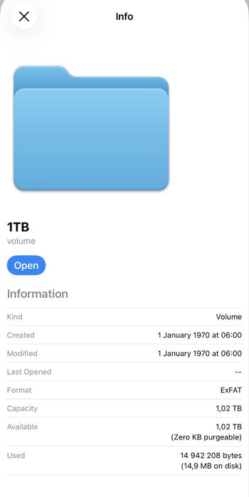 Внешний ssd 1TB Intel USB type c 10Гбит/с