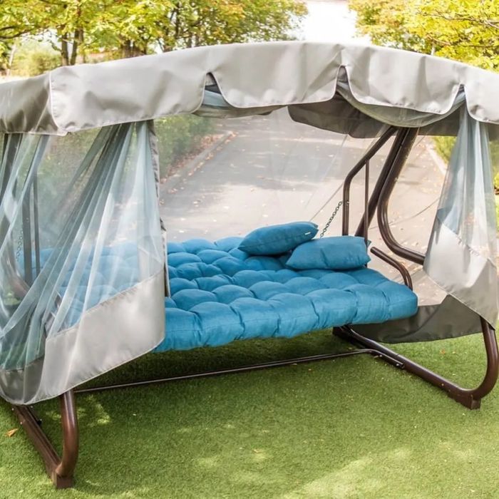 Садовые качели с москитной сеткой