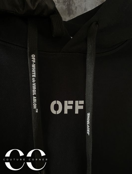 Hoodie OFF-White • Calitate TOP • Moon Arrow Skate • Cod QR