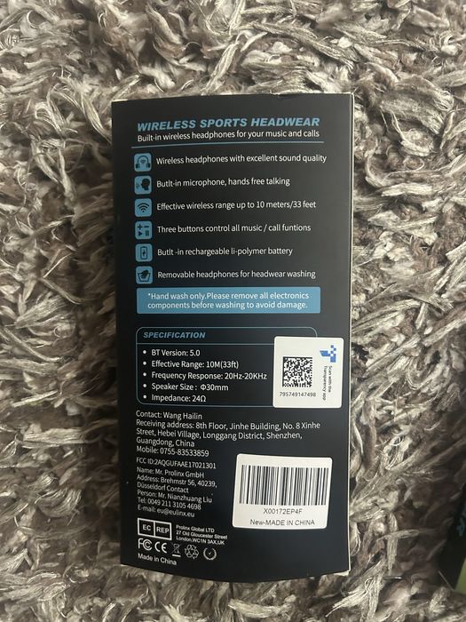 Лента за глава за спорт с вградени слушалки