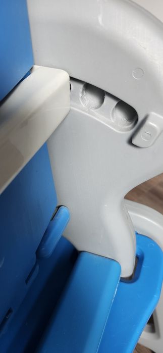 Scaun de masa multifunctional 2 in 1 Kidscare - Albastru/Gri