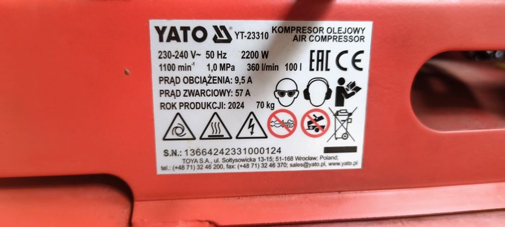 Compresor yato 100 L