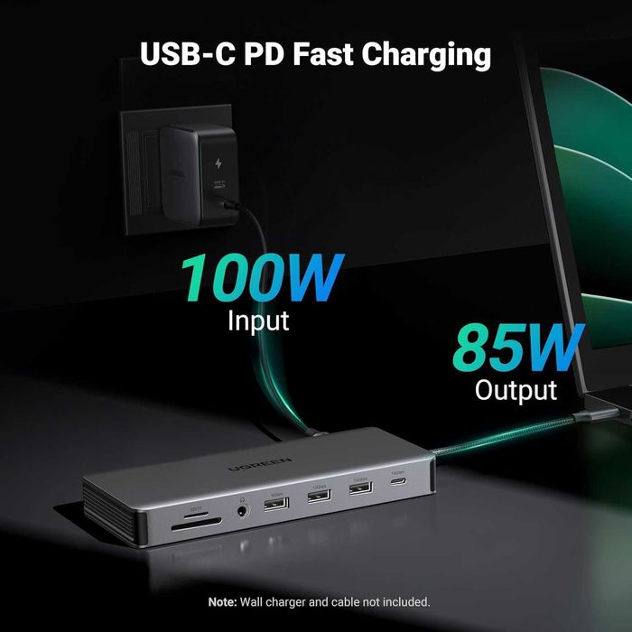 USB C Hub Док станция UGREEN Revodok Pro 13в1 Triple Display 10Gbps