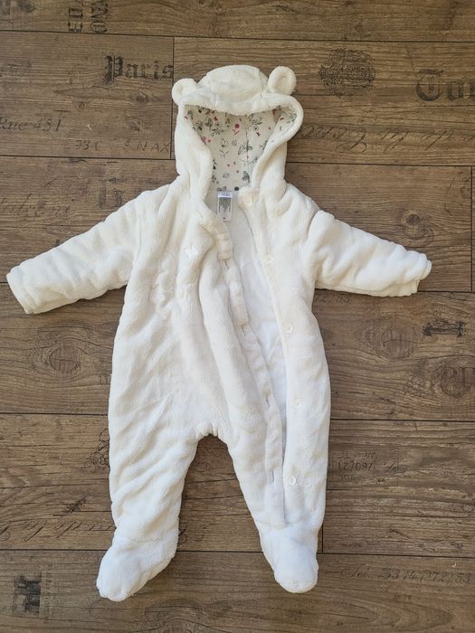 Топъл есенно/пролетен гащеризон за бебе, размер 68