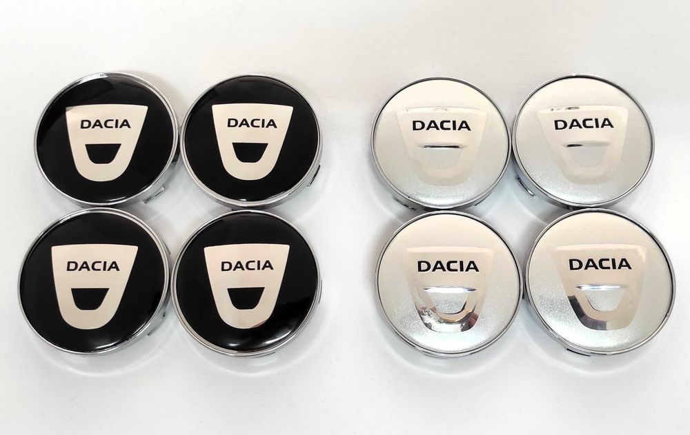 Капачки за Джанти за ДАЧИЯ - 60 мм. Цвят: Черни и Сиви. Комплект 4 бр.