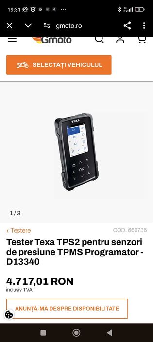 TEXA TPS2  Verificare avelope