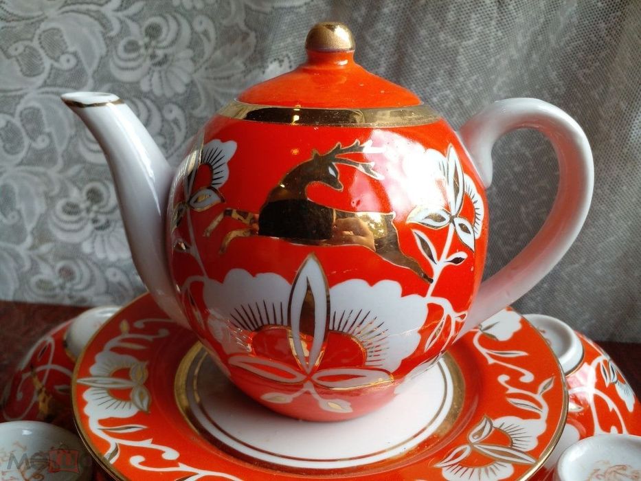 Золотой олень чайный набор