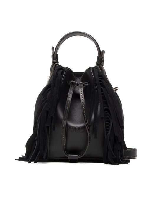 Чанта Furla Miastella Fringe bucket bag, нова