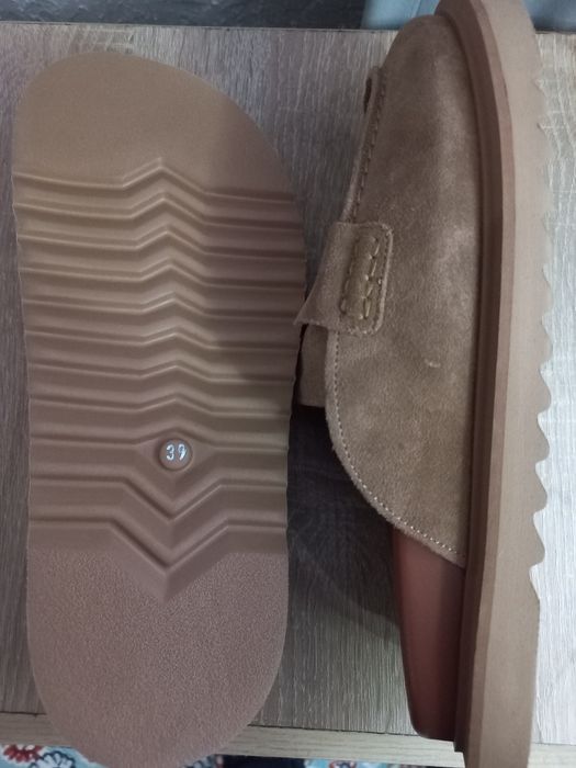 Замшевый сабо-мюли