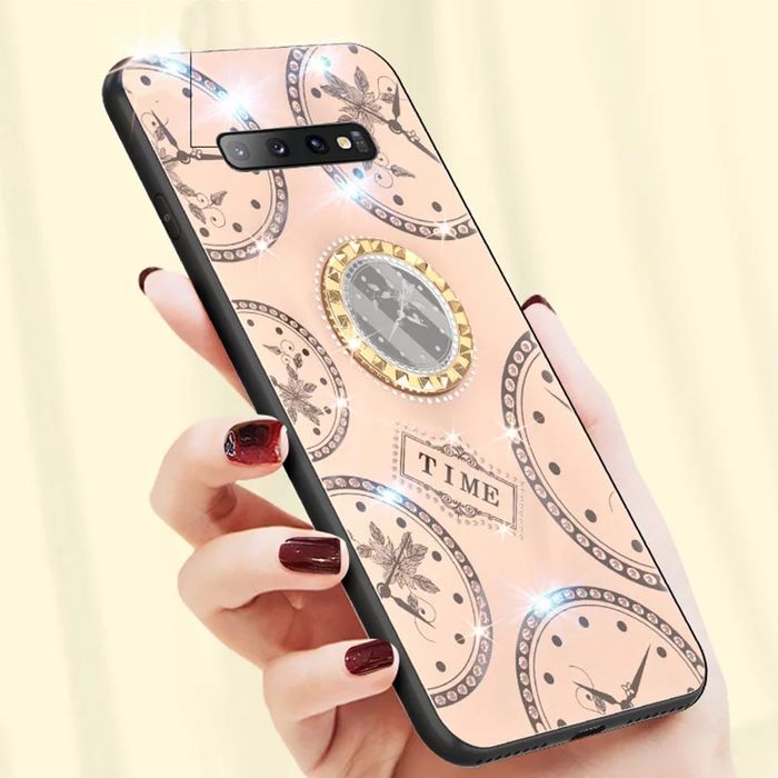 Husa cu inel rotativ " Clock " Samsung  S10 ; S9 Plus