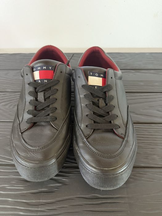 Adidasi Tommy Jeans Sneakers Skate Leather Vulc