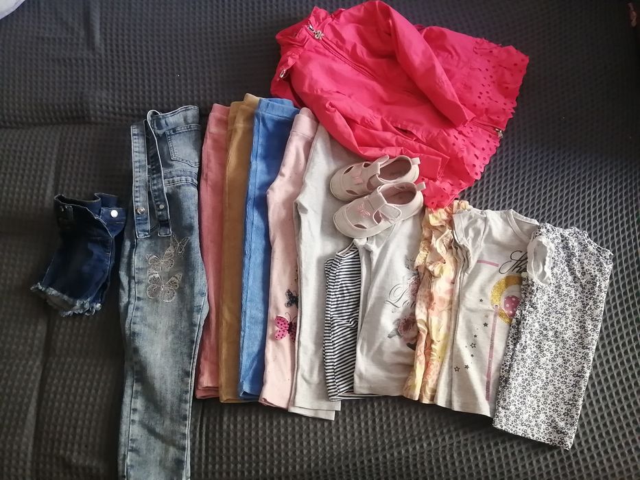 3 Пакета вещей, обувь для девочки 3-4года