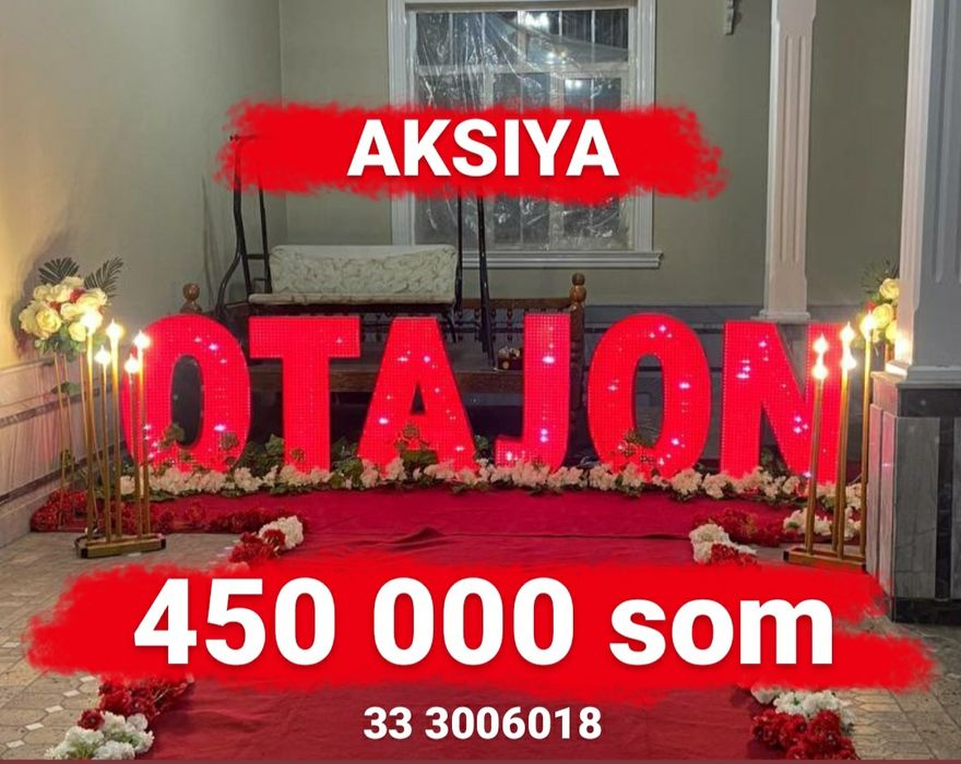 400 000 som Onajon decor Otajon decor Onajon ofarmleniya