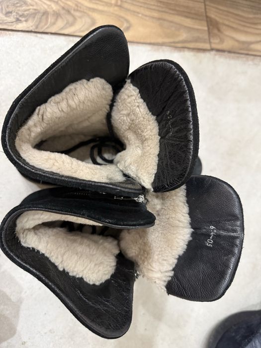 Замш ботинки зима натуральные полностью