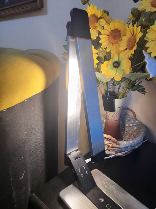 Lampă  LED Platinet 10W, tactil, port USB, aluminiu PLADLL509ALU, nou