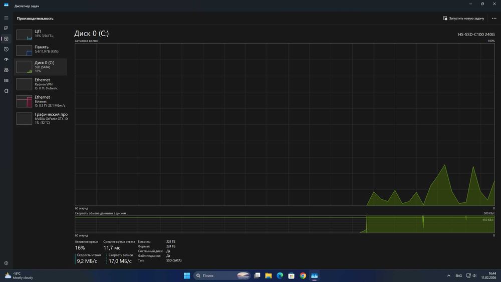 Компьютер с GTX1060 6GB
