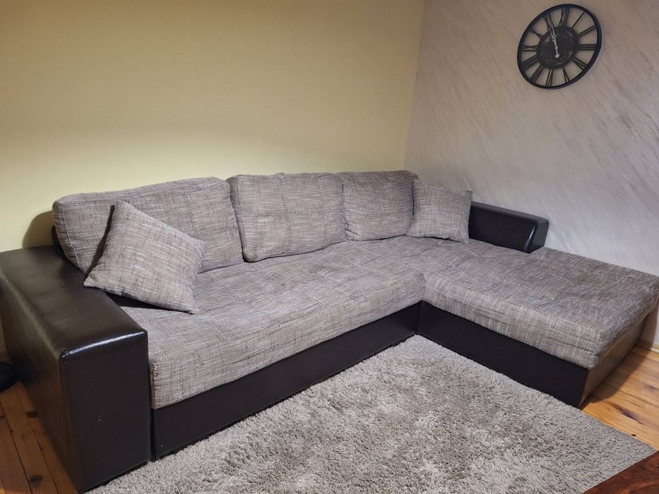 Ъглова холна гарнитура с функция сън +ракла 297/202/95