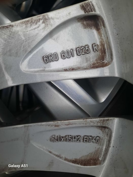 Ляти джанти с гуми за ФОЛКСВАГЕН, 5×100, 15цола