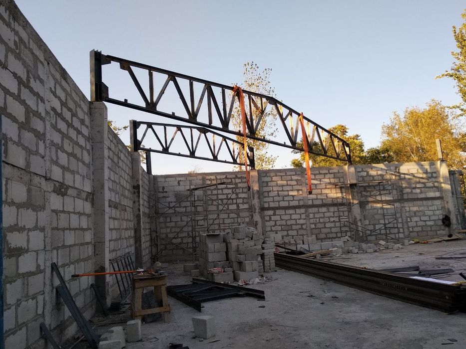 Металлоконструкция,навес,ангар,автонавес.сендвич панель,ворота.