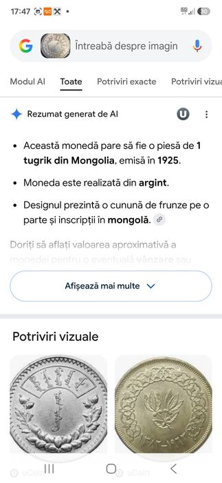 Vand monede de argint
