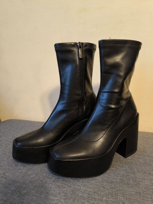 Ghete dama Zara high heel platform