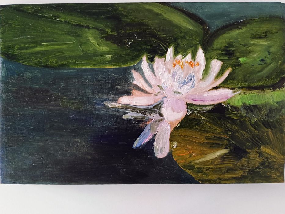 Лотос для духовного роста, картина маслом