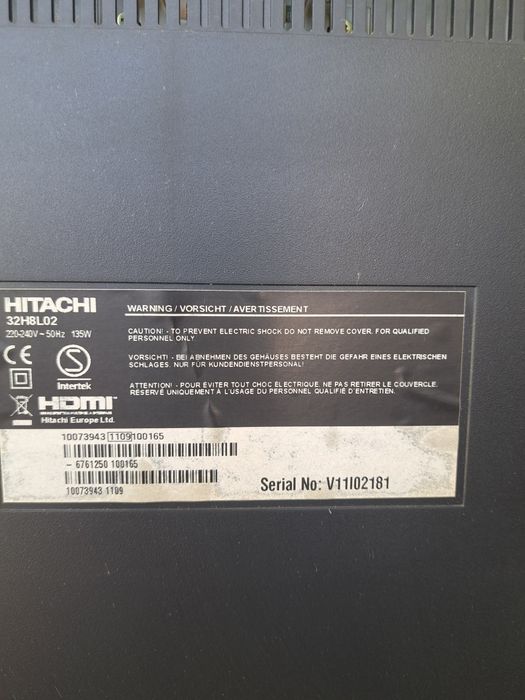 Телевизор 32 инча HITACHI - 120 лева !