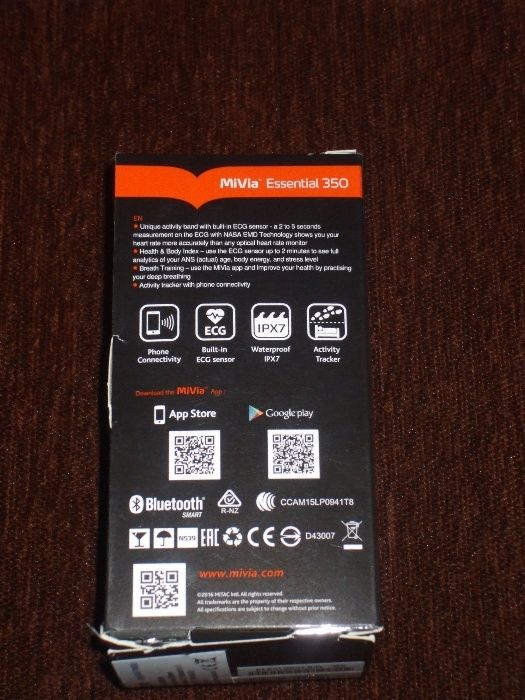 BRATARA fitnesss monitorizare  Smart Band MiVia Essential 350