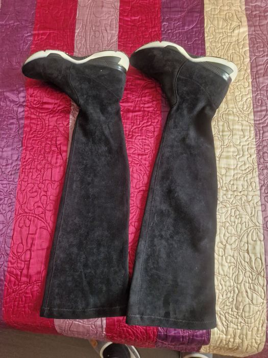 Сапоги чулки из замша