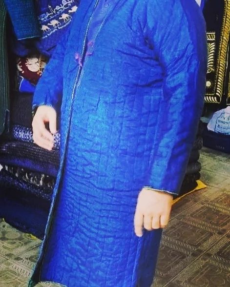 Стеганый чапан ручная стежка