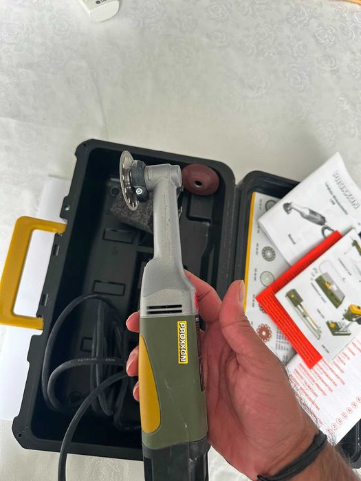 Polizor unghiular cu gât lung Proxxon Micromot LHW 100W 50mm, accesorii incluse