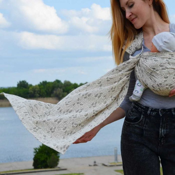 Муселинов слинг с халки Nashsling | Ринг слинг от памук - Soft